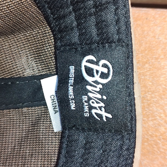 Brist Blanks Cascade Nylon 5 Panel Stitched Patch Snapback Hat Cap New - Picture 11 of 11